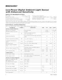 MAX44007EDT+T Datasheet Page 2