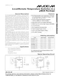 MAX6687AU75L+T Datasheet Cover