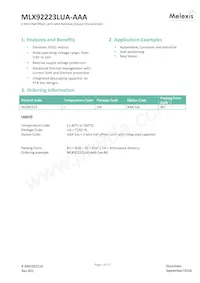 MLX92223LUA-AAA-100-SP Datasheet Cover