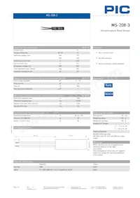 MS-208-3-0-0300 Datasheet Cover
