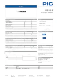 MS-208-3-0-0300 데이터 시트 표지