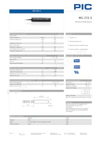 MS-213-3-1-0500 Datasheet Cover
