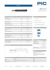 MS-214-3-1-0500 Datasheet Cover
