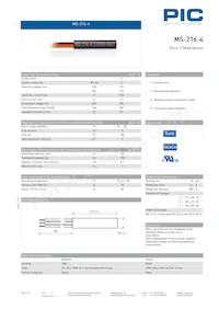 MS-216-4-4-0500 Datasheet Copertura