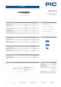 MS-225-3-1-0500 데이터 시트 표지