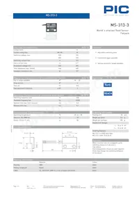 MS-313-3-1-0500 Datasheet Copertura