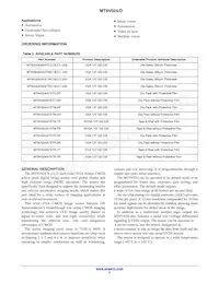 MT9V024D00XTRC13CC1-400 Datasheet Pagina 2
