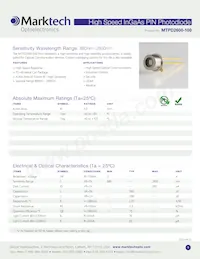 MTPD2600-100 Datasheet Cover