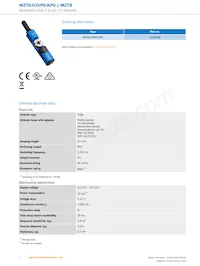 MZT8-03VPS-KP0 Datasheet Page 2