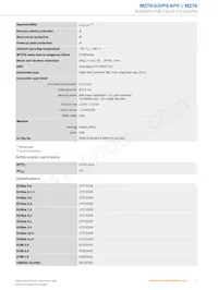 MZT8-03VPS-KP0 Datasheet Page 3