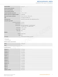 MZT8-03VPS-KP0 Datasheet Pagina 3