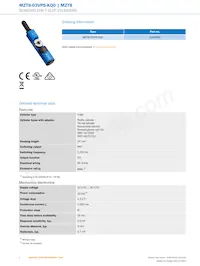 MZT8-03VPS-KQ0 Datasheet Page 2