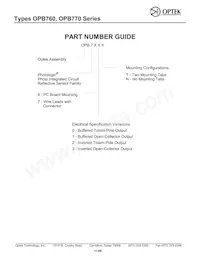 OPB773T Datasheet Page 3