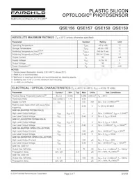 QSE158C Datasheet Pagina 3