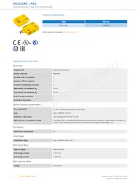 RE11-SAC Datasheet Pagina 2