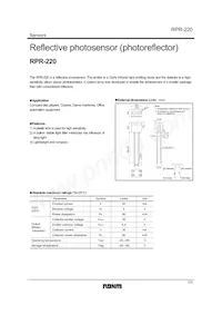 RPR-220C1N Datasheet Cover