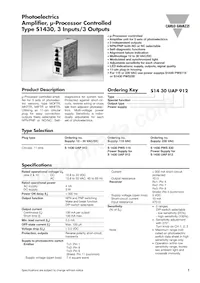 S1430UAP912 Datasheet Cover