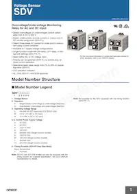 SDV-FH61 Datasheet Cover