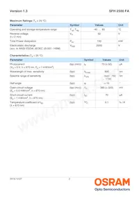 SFH 2500 FA-Z Datasheet Page 2