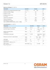 SFH 309 FA-5 Datasheet Page 2