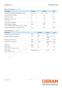 SFH 3211 FA-3/4-Z Datasheet Page 2