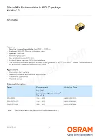 SFH 3600-2/3-Z Datasheet Cover