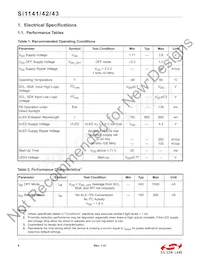 SI1142-A11-YM0 Datasheet Page 4