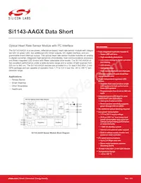 SI1143-AAGX-GMR Datasheet Cover