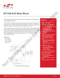 SI1144-A10-GMR數據表 封面