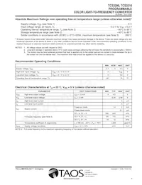 TCS3200D-TR Datasheet Pagina 3