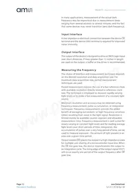 TSL237T Datasheet Pagina 12