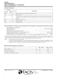 TSL238D-TR Datasheet Page 2