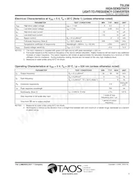 TSL238D-TR Datasheet Pagina 3