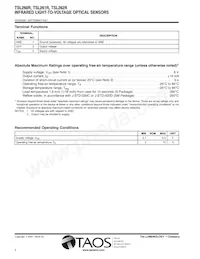 TSL262RSM-LF Datasheet Page 2