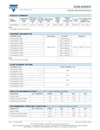 VCNL40303X01-GS18 Datasheet Pagina 2