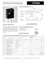 VTP7840H Datasheet Copertura