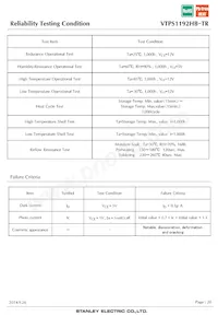 VTPS1192HB 데이터 시트 페이지 20