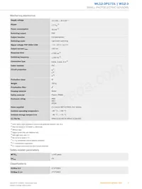 WL12-3P1731 Datasheet Pagina 3