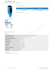 WL9-3P2230 Datasheet Pagina 2