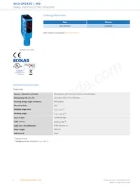 WL9-3P2430 Datasheet Pagina 2