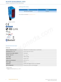 WLA16P-2416210BA00 Datasheet Page 2