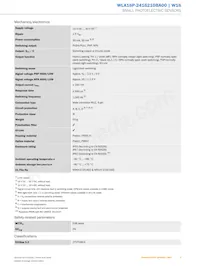 WLA16P-2416210BA00 Datasheet Page 3