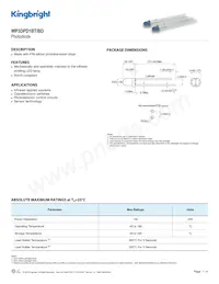 WP3DPD1BT/BD Datasheet Cover