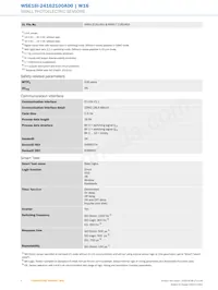 WSE16I-24162100A00 Datasheet Pagina 4