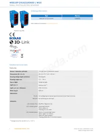 WSE16P-24162100A00 Datasheet Page 2