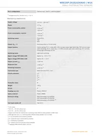 WSE16P-24162100A00 Datasheet Page 3