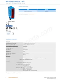 WSE26I-24162100A00 Datasheet Pagina 2