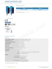 WSE26P-1H162100A00 Datasheet Pagina 2