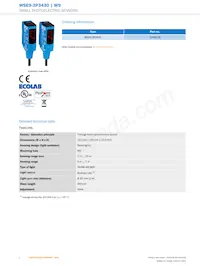 WSE9-3P3430 데이터 시트 페이지 2