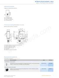 WTB16I-24161120A00 데이터 시트 페이지 7